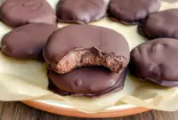 Fudgy mint chocolate protein cookies dipped in glossy dark chocolate, made with simple ingredients for Mint Chocolate Protein Recipes, perfect for anyone craving refreshing, chocolaty Protein Treats Healthy enough for everyday snacking.