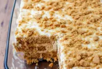 Powerfully Delicious Peanut Butter Ice Box Cake for Thanksgiving Desserts Peanut Butter Fans1 A creamy peanut butter ice box cake layered with peanut butter cookies and fluffy whipped topping, chilled to perfection for an easy, no-bake holiday dessert.