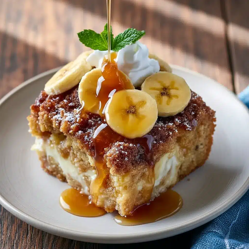 Golden, bubbling banana cobbler fresh from the oven, showcasing a classic Southern-style sweet treat perfect for weekend comfort and family-style dessert moments.