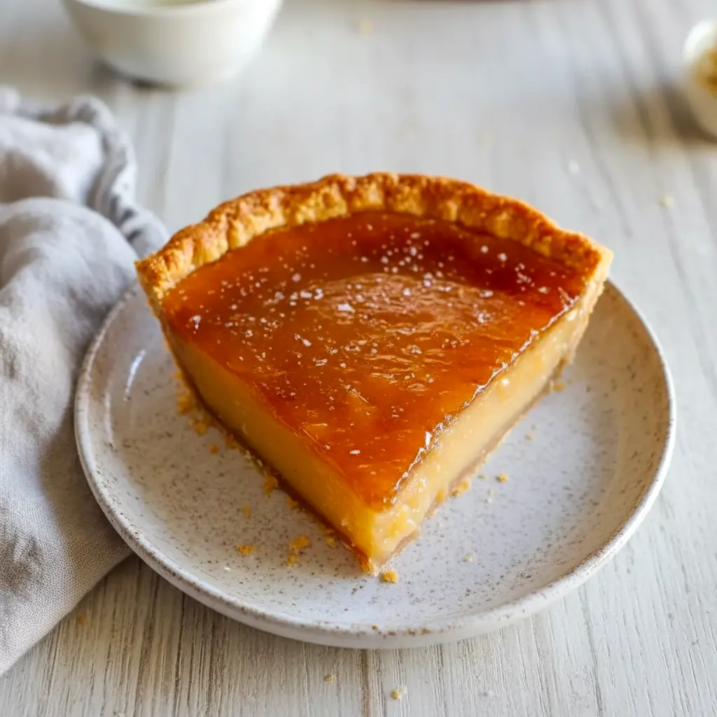 Salted honey pie with flaky sea salt on top, a cozy golden dessert that feels both nostalgic and bold—ideal for anyone who loves Fun To Bake, enjoys exploring Pie Recipes Dessert Easy, or wants tasty inspiration for September Deserts, Weird Things To Bake, Different Pies To Make, September Baking Recipes, Popular Pie Recipes, or even playful ideas like Jelly Pie and Squirrel Pie.