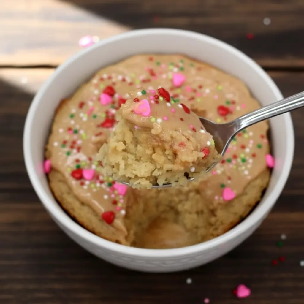 A single-serving baked oats dish flavored like a sugar cookie, golden on top and served in a small ramekin, showing a cozy, high-protein breakfast option.