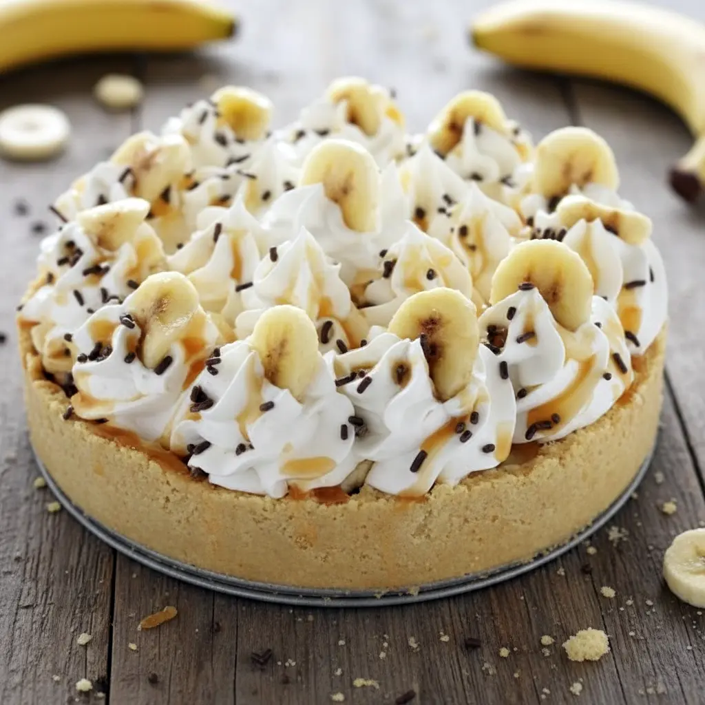 Slice of creamy banoffee pie topped with whipped cream and bananas, perfect for dessert inspiration, featuring Banoffee Pie Ideas, a Super Easy Banoffee Pie, a clear look at What Ingredients Do You Need For Banoffee Pie, and irresistible Banoffee Pie Recipe Inspiration.