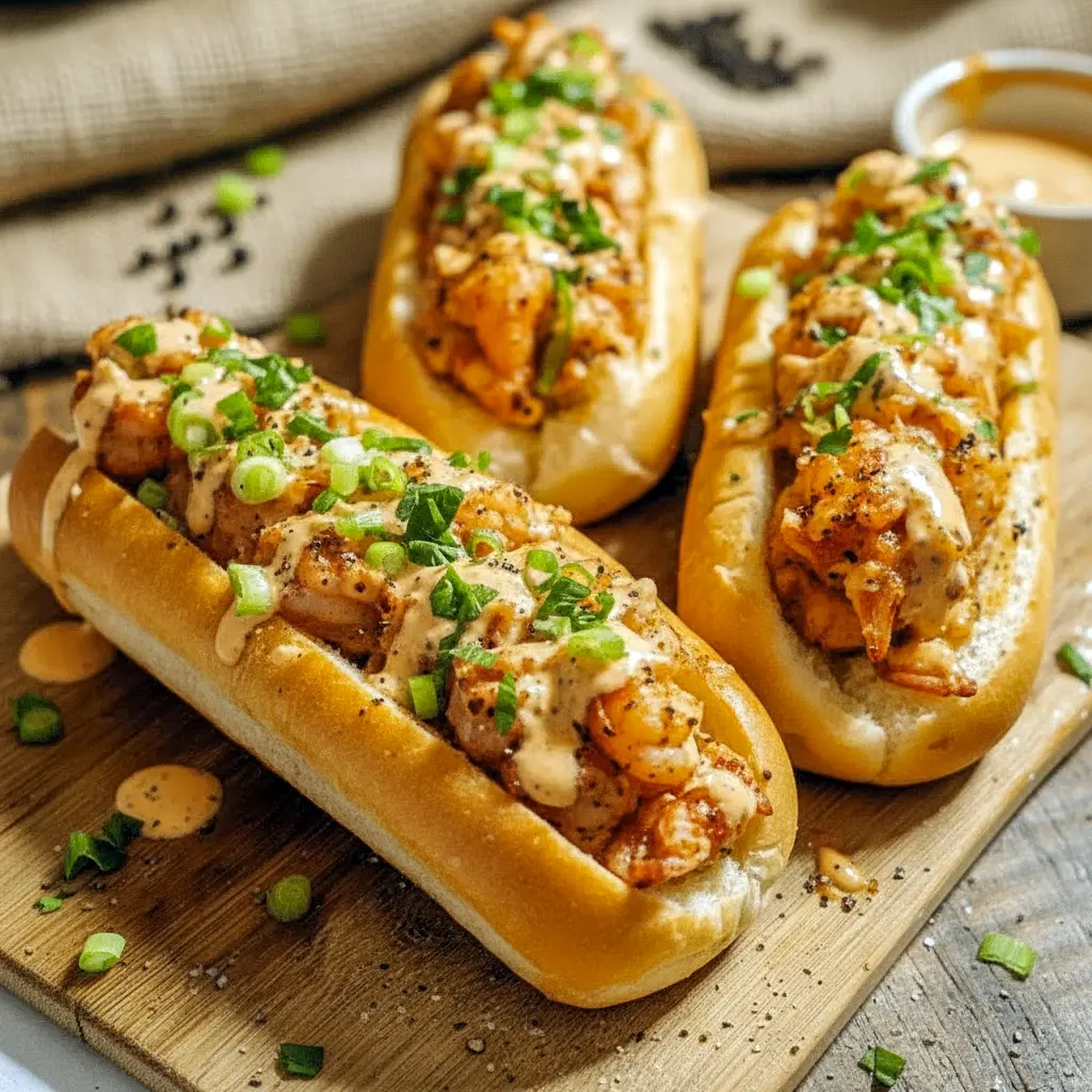 Crawfish Rolls filled with seasoned Crawfish Tails, creamy dressing, and fresh herbs served in toasted rolls, showcasing one of the most irresistible Recipes With Crawfish Meat for a flavorful Cajun-style meal.