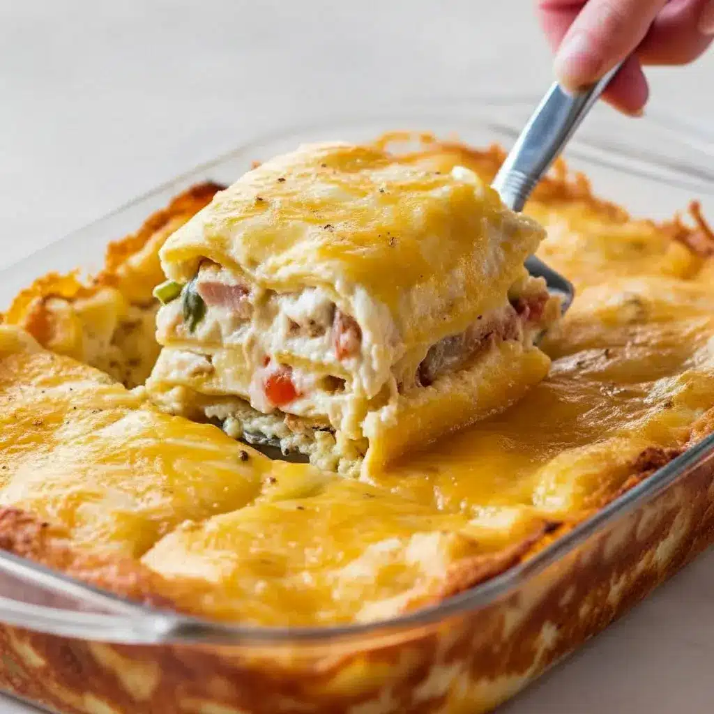 This Cajun Chicken Lasagna With Cream Cheese features creamy layers of pasta, spicy Cajun-seasoned chicken, melted cheese, and a rich sauce, making it a standout Cajun Chicken Lasagna Recipe that’s perfect for comfort food lovers.