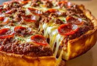 High Protein Crustless Pizza Bake That’s Shockingly Delicious1 A golden, cheesy Crustless Pizza Bake fresh from the oven, loaded with savory toppings and inspired by Low Carb Crustless Pizza and simple Crustless Pizza Recipe ideas for a high-protein meal.