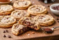 Homemade Coffee And Cookie Recipes featuring espresso chocolate chip cookies with crisp edges, chewy centers, and melty chocolate chunks, inspired by classic Coffee Shop Cookies for coffee lovers.