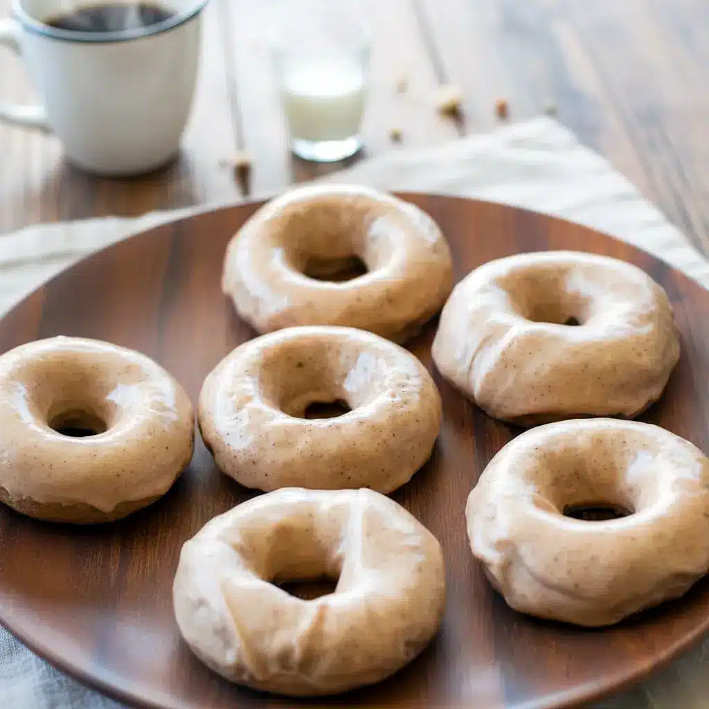 Freshly baked Banana Donuts Baked Healthy displayed on a cooling rack, showing golden edges and soft centers. These donuts double as Low Calorie Doughnut Recipes fans will adore and can easily be turned into Healthy Banana Donut Holes for snacking. Perfect for anyone searching for a Low Calorie Banana Muffin Recipe that feels indulgent without the guilt.