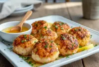 Irresistible Lobster & Crab Butter Bombs – Yummy Seafood You’ll Crave3 This Yummy Seafood appetizer shows lobster and crab butter bombs sliced into rounds, highlighting one of the most irresistible Delicious Seafood Recipes for easy entertaining and elegant Crab Dishes lovers crave.