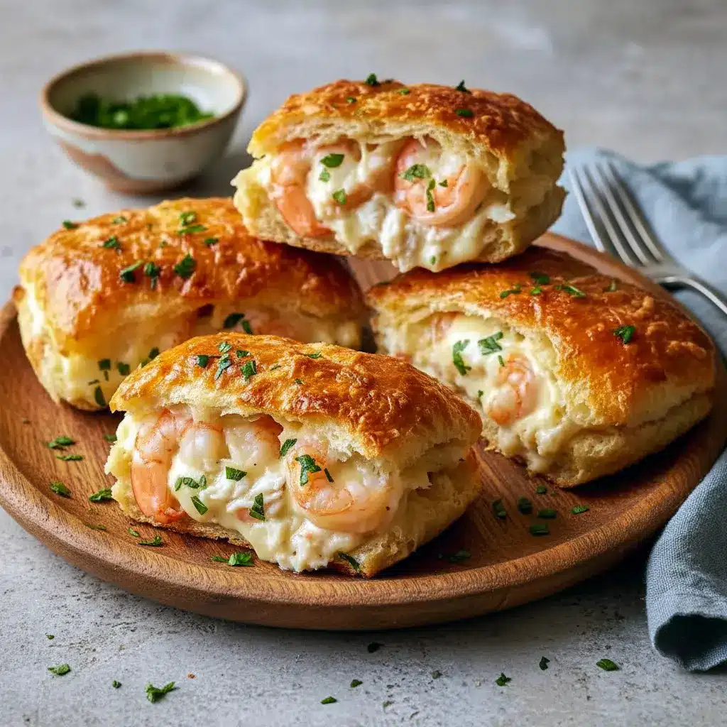 Golden baked seafood biscuit melts filled with creamy shrimp and crab, inspired by Shrimp And Crab Meat Recipes and simple Canned Tiny Shrimp Recipes, served warm as flaky Shrimp Biscuits that feel like a comforting twist on classic Shrimp And Biscuits.