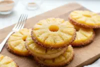 Tropical Pineapple Upside Down Sugar Cookies Everyone’s Obsessed With1 Pineapple Upside Down Sugar Cookies topped with golden pineapple rings, baked into Soft Sugar Cookies for a sweet tropical twist on classic Pineapple Upside Down Cookies and other Yummy Sweets.