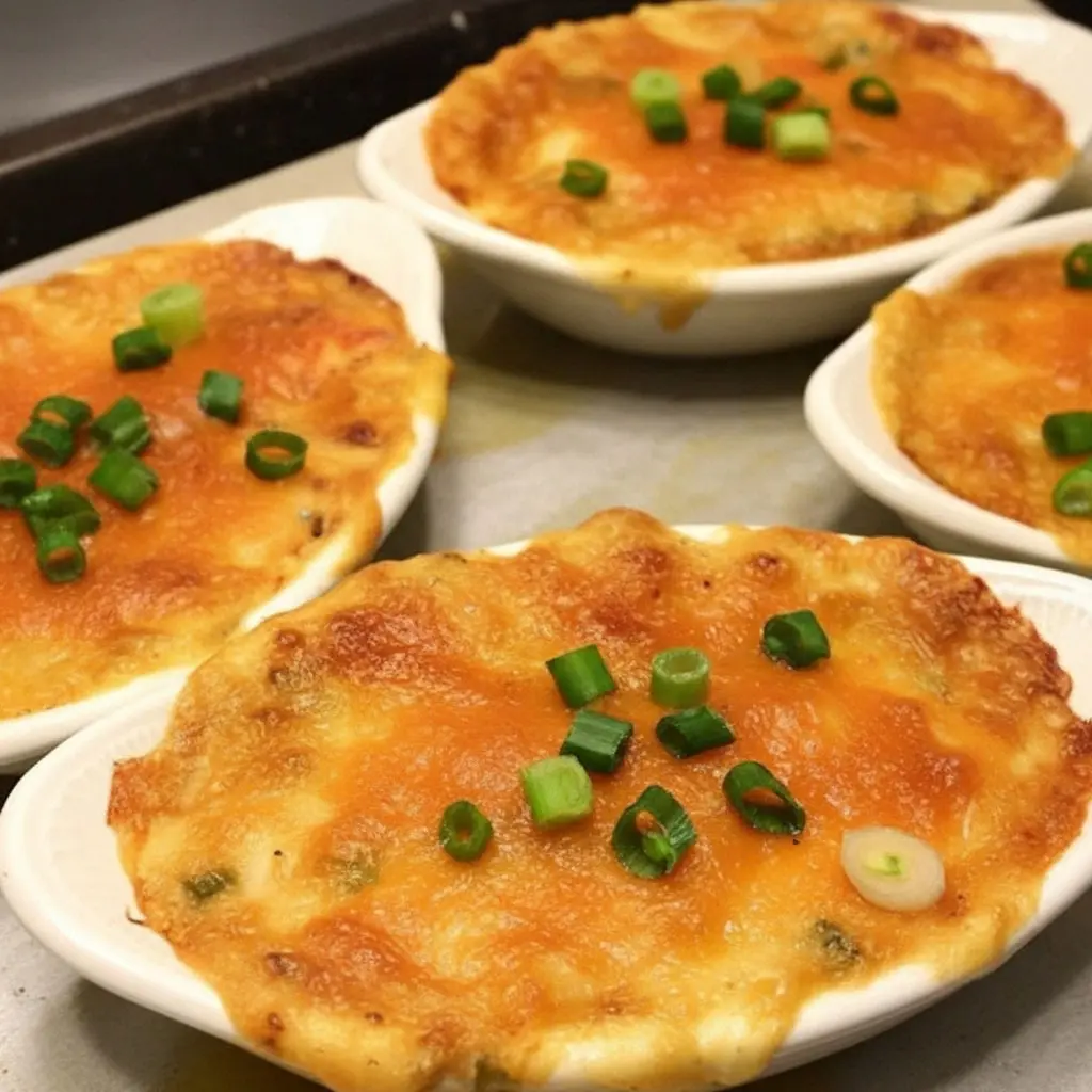 Crawfish Au Gratin Recipe Easy baked in a casserole dish with creamy cheese sauce, tender crabmeat, Cajun spices, and golden melted cheese, styled as a classic Crab Au Gratin New Orleans–inspired seafood dish.