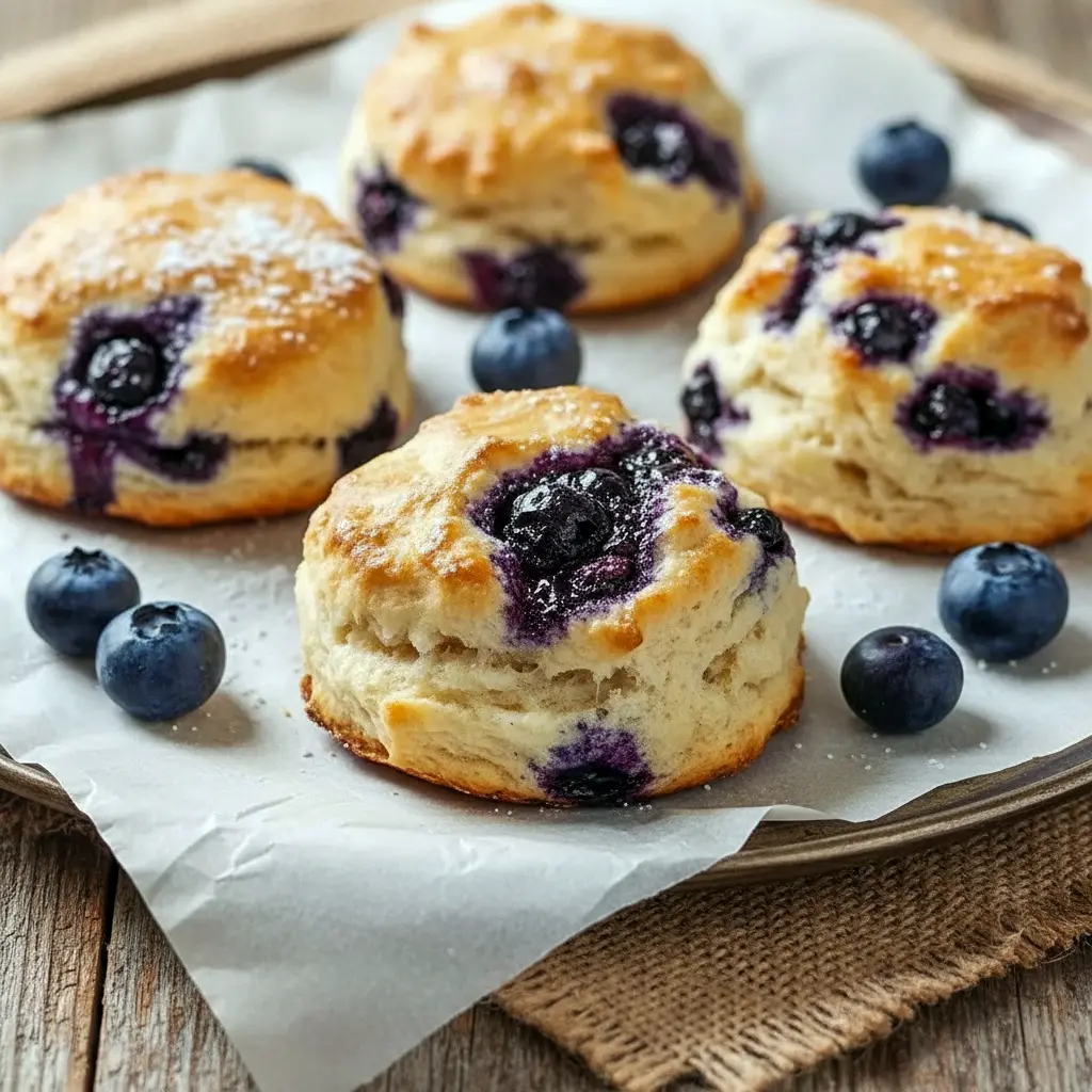 Warm Quick Breakfast Biscuits stacked high with juicy blueberries and drizzled in glossy Biscuit Glaze, inspired by cozy Boberry Biscuits Recipes and soft Flavored Biscuits, fresh from the oven and ready to serve.