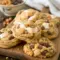 Thick, golden Peanut Butter Cookies With Marshmallows loaded with chocolate and gooey centers, styled as irresistible Reeses Marshmallow Cookies fresh from the oven.