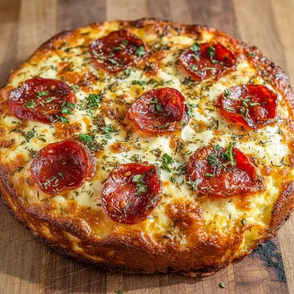 Baked Pizza Cottage Cheese bowl with marinara, melted mozzarella, bell peppers, and spinach — a colorful, protein-packed twist on Heart Healthy Pizza and creative Meals Using Cottage Cheese.