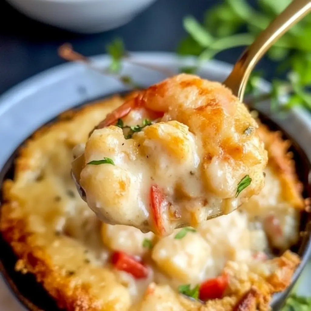 Golden baked Cheddar Bay Biscuit Seafood Pot Pie fresh from the oven, a creamy Seafood Pot Pie topped with fluffy Cheddar Bay Biscuits, perfect for a cozy Seafood Dinner and hearty Fish Dishes.