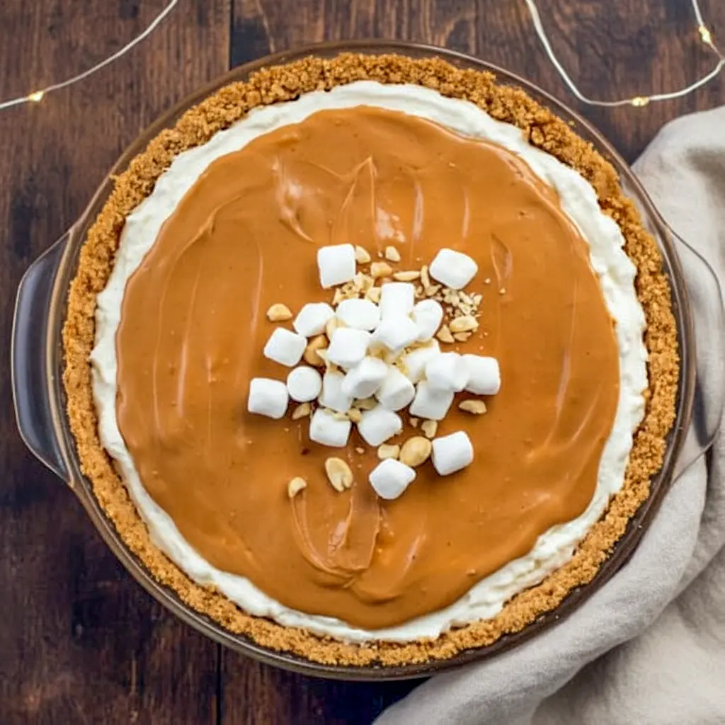 Fluffernutter Pie, Thanksgiving Peanut Butter Pie, Fluff Pie Recipes, Fluff Pie, Recipe For Fluffernutter Pie, Fluffernutter Pie Recipe, Peanut Butter Marshmallow Pie, Slab Pie Recipes For Thanksgiving, Pie With Marshmallow Fluff, Thanksgiving Pie Inspiration