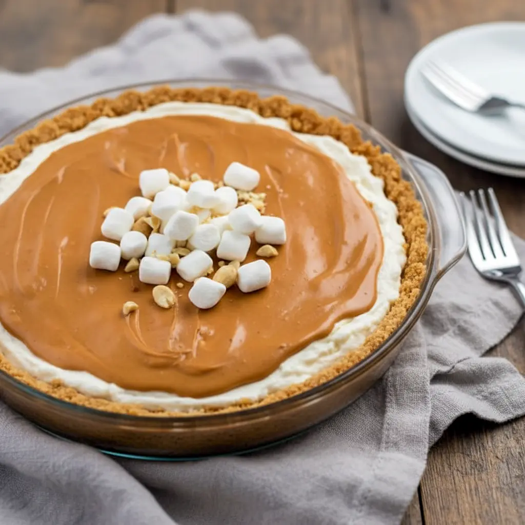 Fluffernutter Pie, Thanksgiving Peanut Butter Pie, Fluff Pie Recipes, Fluff Pie, Recipe For Fluffernutter Pie, Fluffernutter Pie Recipe, Peanut Butter Marshmallow Pie, Slab Pie Recipes For Thanksgiving, Pie With Marshmallow Fluff, Thanksgiving Pie Inspiration