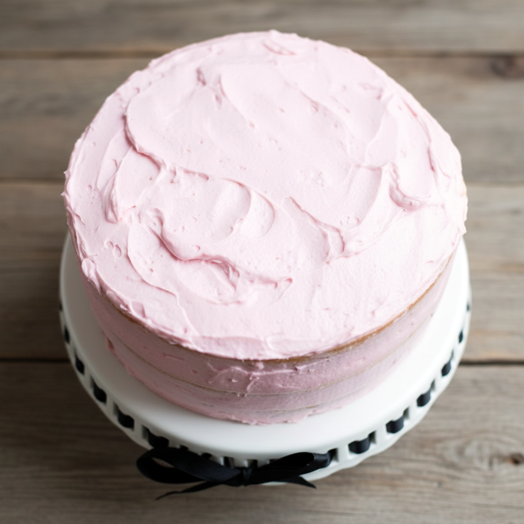 Slice of White Almond Cake with smooth whipped frosting, showcasing a soft crumb similar to a classic White Cake Recipe With Almond Extract, styled as an elegant layered dessert perfect for celebrations and inspired by the Best White Almond Cake Recipe.