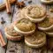 Soft and bakery-style Molasses Cream Pie Cookies stacked with creamy filling on a dessert tray, inspired by cozy holiday baking and fun Diy Food Ideas for sweet homemade Protien Treats.