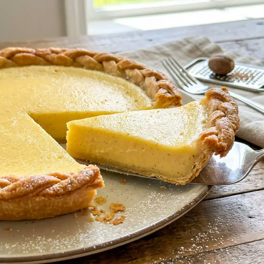 Freshly baked Marlborough Pie with creamy apple custard filling and flaky crust, inspired by vintage Classic Pie Recipes and authentic Recipes From 1800s.