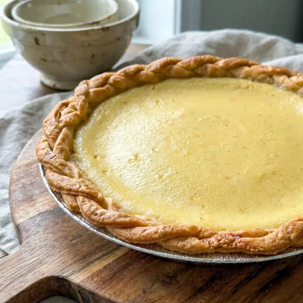 Freshly baked Marlborough Pie with creamy apple custard filling and flaky crust, inspired by vintage Classic Pie Recipes and authentic Recipes From 1800s.