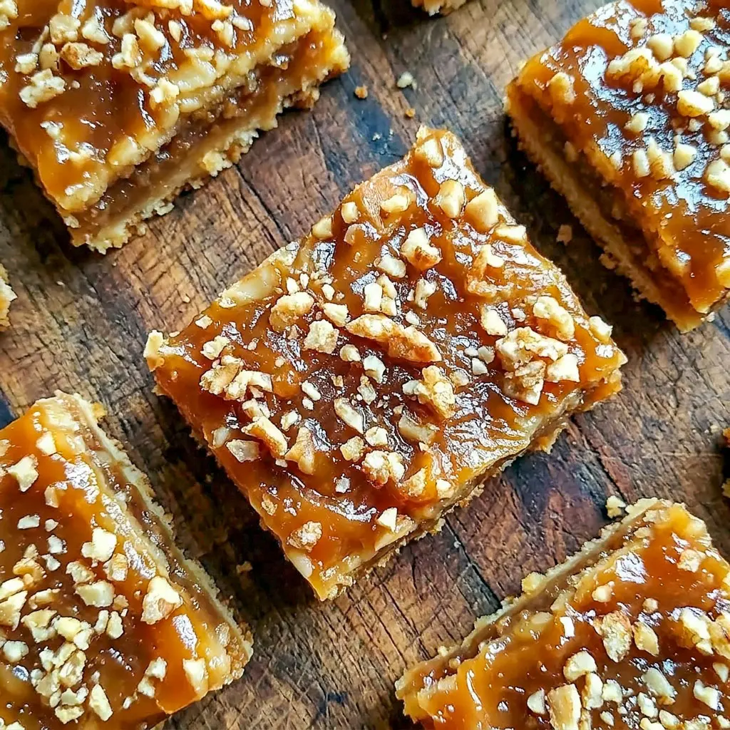 Golden buttery Caramel Crush Bars layered with gooey caramel filling and oat crumble topping, perfect for rich Caramel Desserts and easy Dessert Bars.