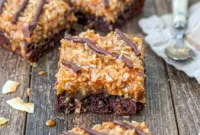 Indulge in rich Samoa Brownies topped with coconut caramel layers, inspired by Loaded Brownie Recipes and easy Box Mix Brownies Ideas.