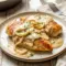 Creamy Sour Cream and Onion Chicken served in a skillet with rich onion sauce, perfect for a Low Carb Dinner and easy Chicken Main Dishes.