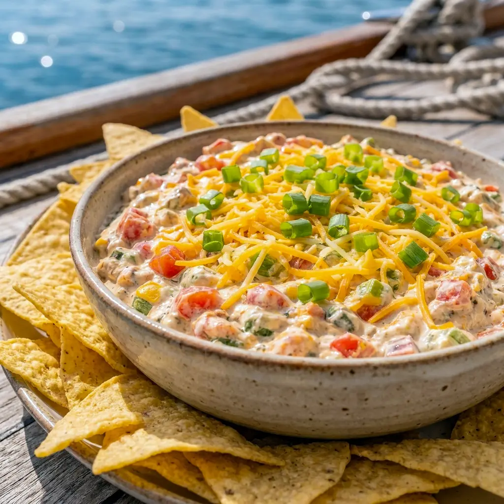 Boat Dip styled as a creamy party starter, ideal for Summer Dips For Party spreads and casual get-togethers.