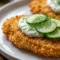 A crispy plate of Crispy Dill Pickle Parmesan Chicken makes one of the best Healthy And Yummy Dinner Ideas for busy nights.