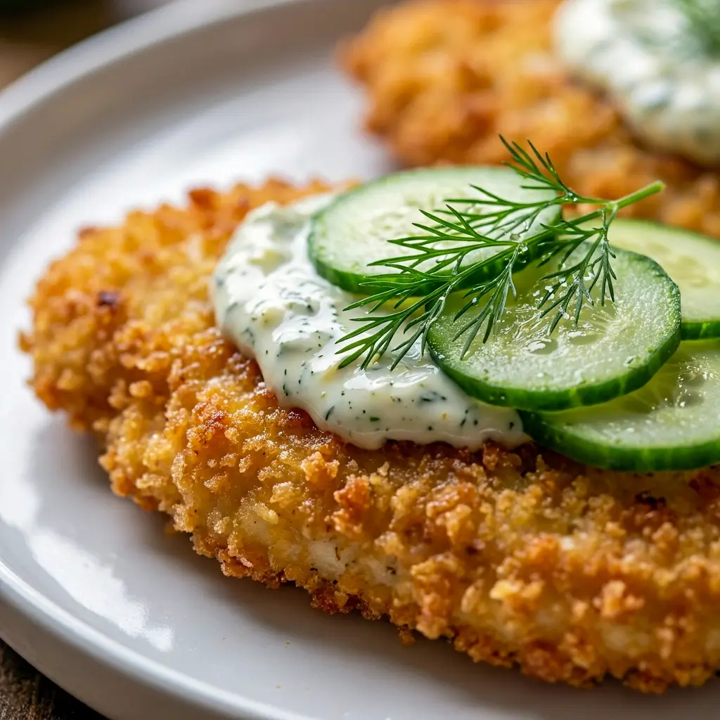A crispy plate of Crispy Dill Pickle Parmesan Chicken makes one of the best Healthy And Yummy Dinner Ideas for busy nights.