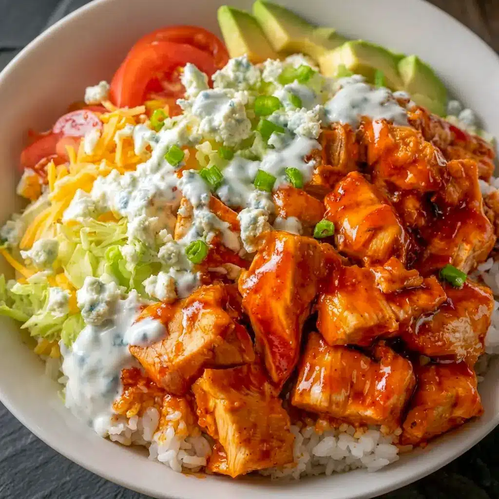 Buffalo Chicken Bowls served hot and fresh, a great choice for Easy 30 Minute Meals Healthy when dinner needs to come together fast.
