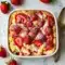 Strawberry Cheesecake Dump Cake served as one of the sweetest Mother S Day Dessert Ideas with creamy filling and golden topping.