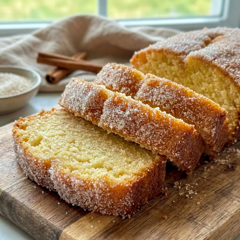 Freshly baked Cinnamon Sugar Donut Bread belongs in your favorite Breakfast Bread Recipes collection for brunch or dessert.