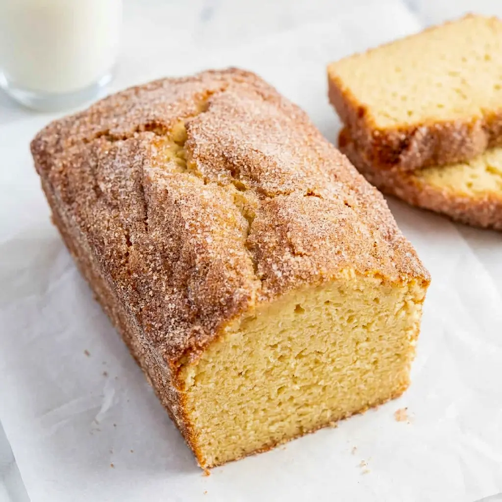 A warm slice of Cinnamon Sugar Donut Bread with a bakery-style finish, inspired by a classic Cinnamon Bread Recipe.
