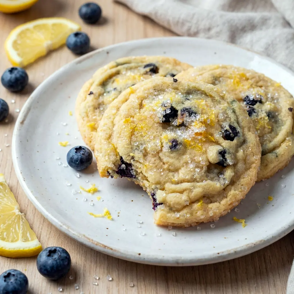 These Lemon Blueberry Cookies are perfect for Blueberry Baking Ideas when you want a soft, chewy cookie with fresh lemon zest.