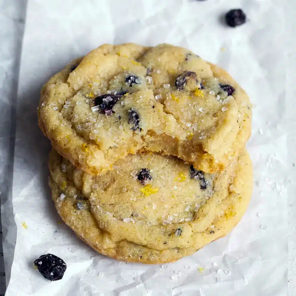 Freshly baked Lemon Blueberry Cookies make a sweet choice for Treat Ideas For Coworkers with bright citrus flavor and chewy centers.