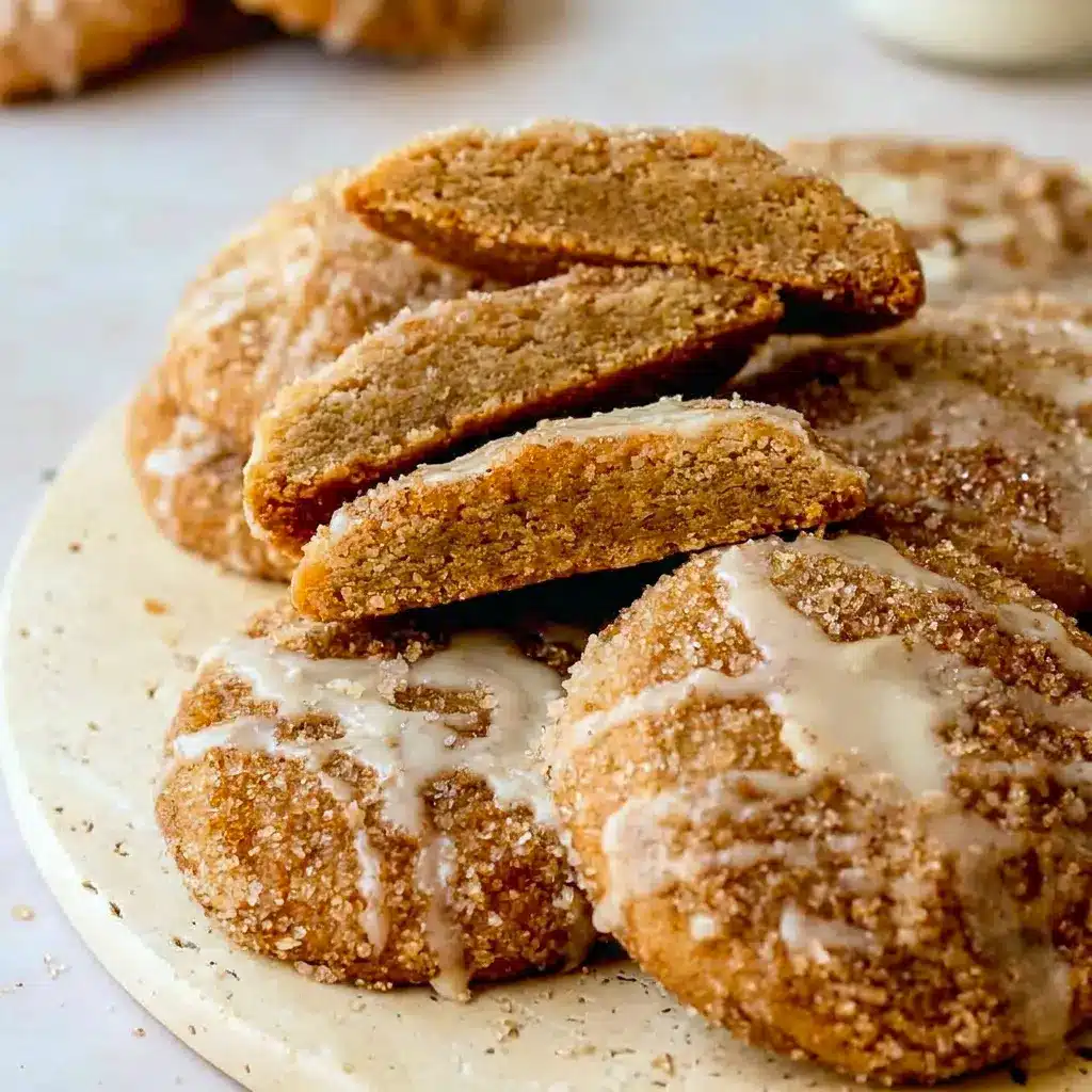 Stacked on a cooling rack, these Apple Cider Cookies make a great addition to any list of Simple Fall Food Ideas.