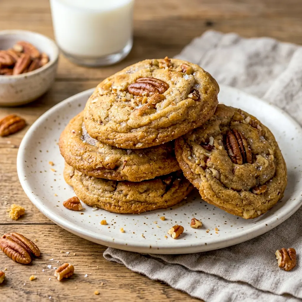 Golden and packed with flavor, these Brown Butter Pecan Cookies are proof that Butter Pecan Cookies Easy enough for a weeknight can still taste bakery-made.