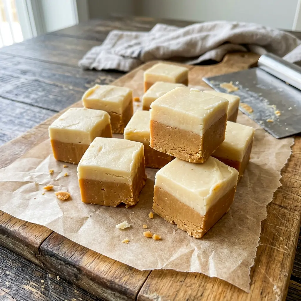 Two golden layers make this Copycat Butterbeer Fudge one of the Best Fudge Recipes Ever for any fandom fan.