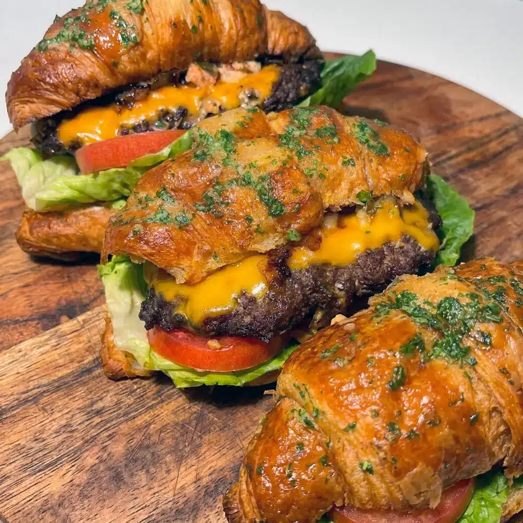 Plated for a cozy night in, this Croissant Smash Burger makes a perfect pick among Unique Meals For Two.