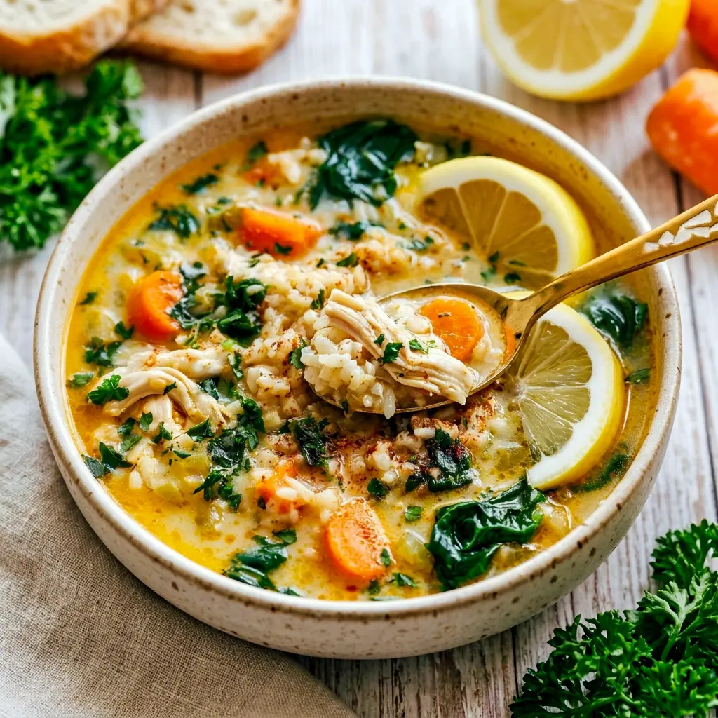 Simmering in one pot, this Easy Chicken And Rice Soup is a top pick among Best Fall Soup Recipes.