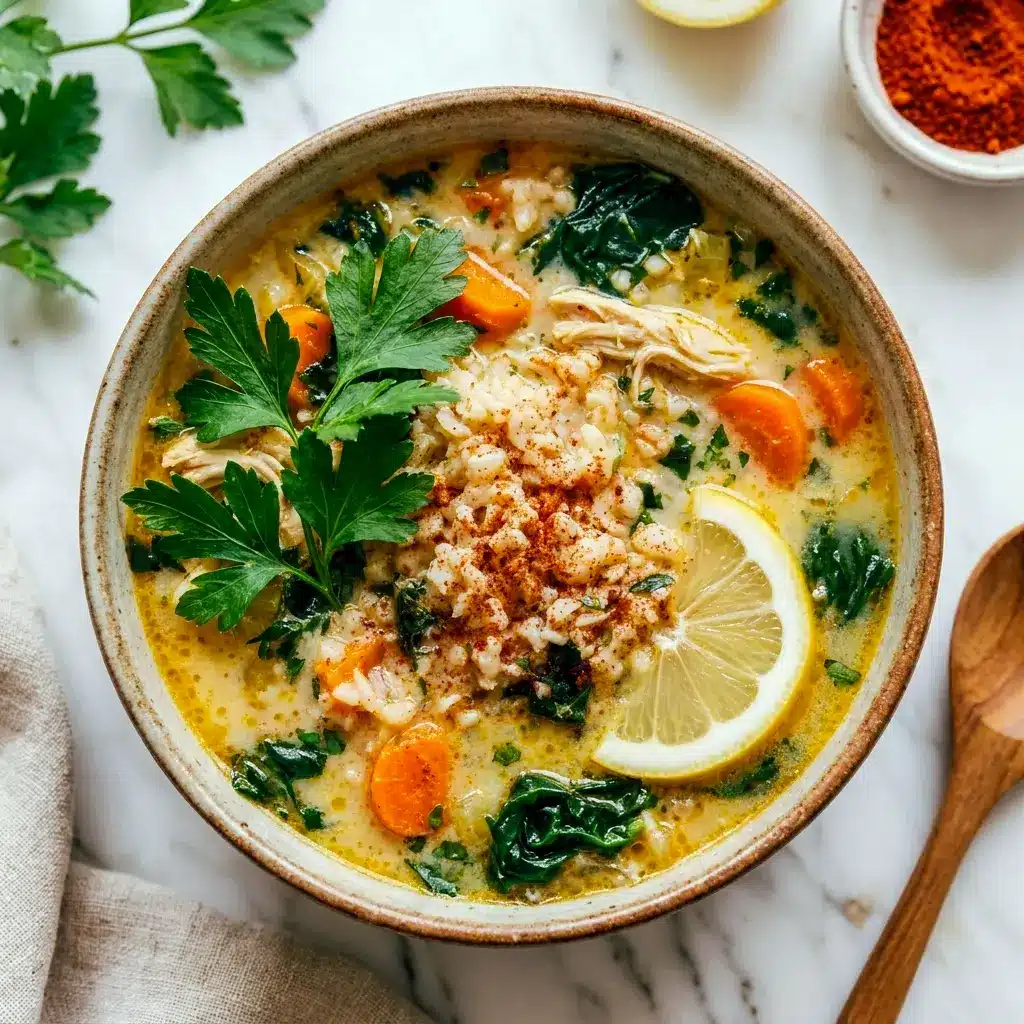 Packed with tender chicken and rice, this Easy Chicken And Rice Soup fits perfectly into any list of Fall Recipe Ideas Dinners.