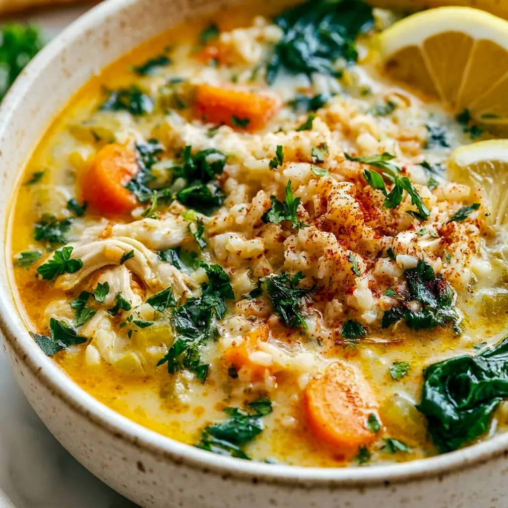 Ladled into a bowl with fresh parsley, this Easy Chicken And Rice Soup is one of the coziest Cozy Fall Recipes Dinner options around.