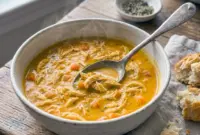 Pumpkin Chicken Soup – A Cozy, High-Protein Fall Dinner Rich and velvety, this Pumpkin Chicken Soup is one of the coziest Soups Recipes Fall has to offer.