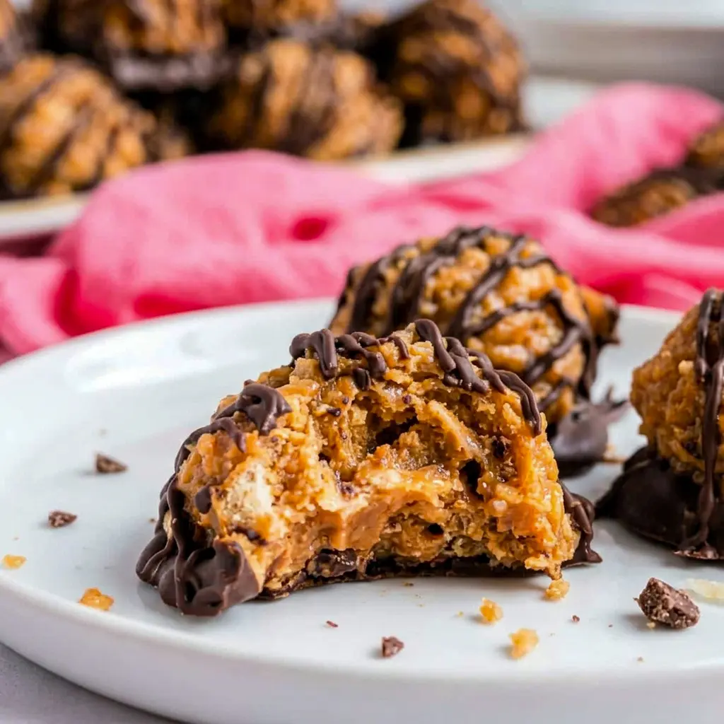 Freshly dipped and drizzled, these Samoa Truffles prove why they're one of the Fastest Desserts To Make when a craving hits.