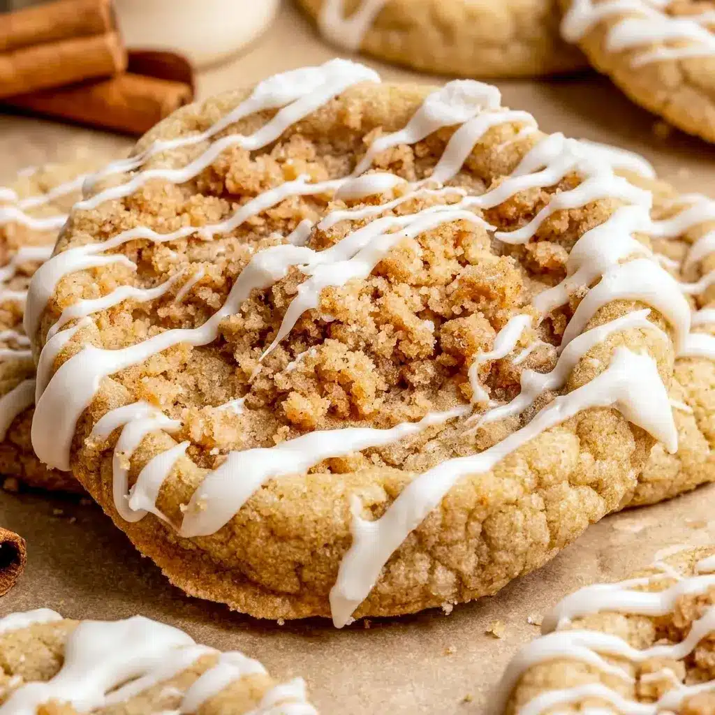 These soft, bakery-style coffee cake cookies are filled with buttery streusel and drizzled with icing — one of the best easy coffee cookie recipes for a cozy homemade treat.